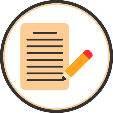 Belge. Web simgesi basit illüstrasyon