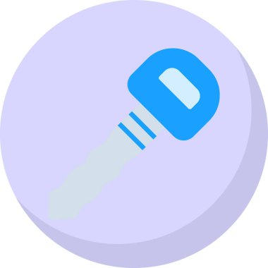 Araba anahtarı. Web simgesi basit illüstrasyon              