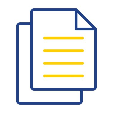 Belge. Web simgesi basit illüstrasyon 