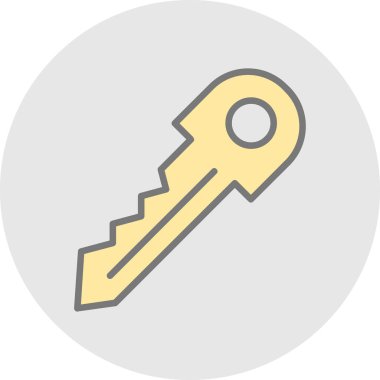 Anahtar. Web simgesi basit illüstrasyon