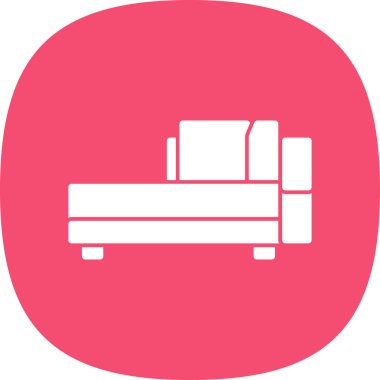 Kanepe. Web simgesi basit tasarım