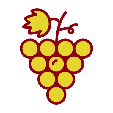 Üzüm. Web simgesi basit illüstrasyon