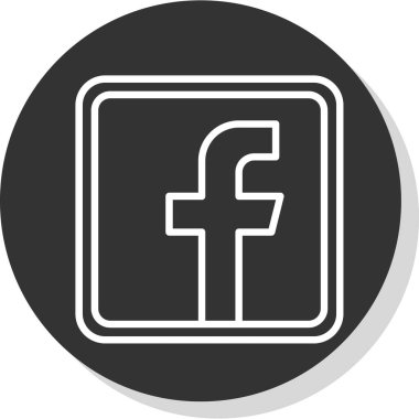 Facebook logosu, sosyal medya tasarım web simgesi