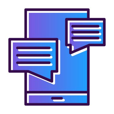 konuşma balonu simgesi, vektör illüstrasyonu