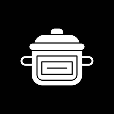 Hot pot simgesinin vektör illüstrasyonu    