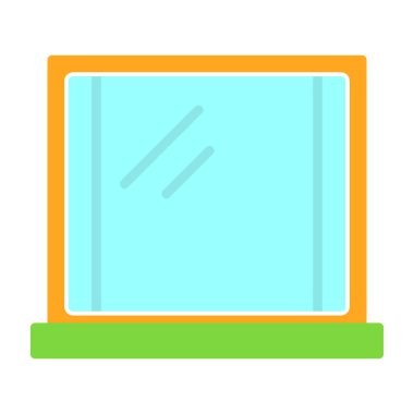 Beyaz arkaplanda izole edilmiş modern bir tablet simgesinin vektör çizimi.