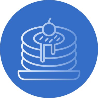 Kek. Web simgesi basit illüstrasyon