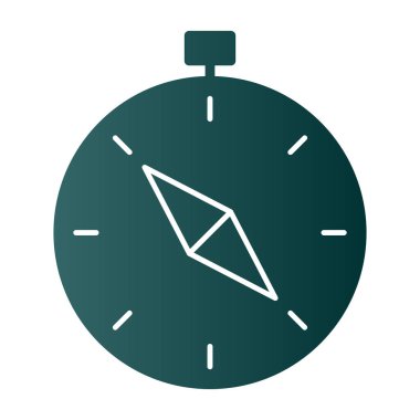 vector illustration of Compass modern icon            