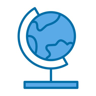 dünya küresel vektör düz tasarım 