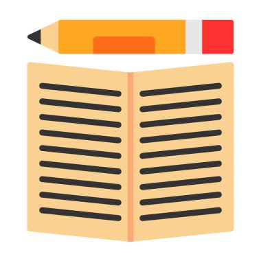 kitap simgesi vektör illüstrasyonu