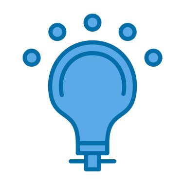 ampul simgesi, vektör illüstrasyonu 