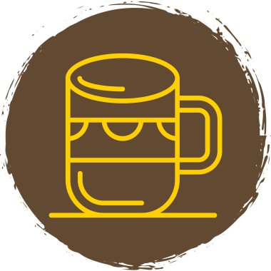 Kupa web simgesi, vektör illüstrasyonu 