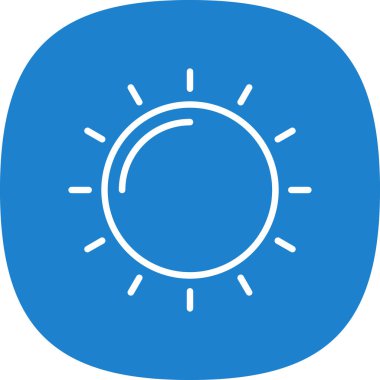 Güneş Simgesi Vektör illüstrasyonu 