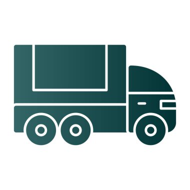 Kamyon. Web simgesi basit illüstrasyon 