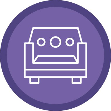 Kanepe. Web simgesi basit tasarım