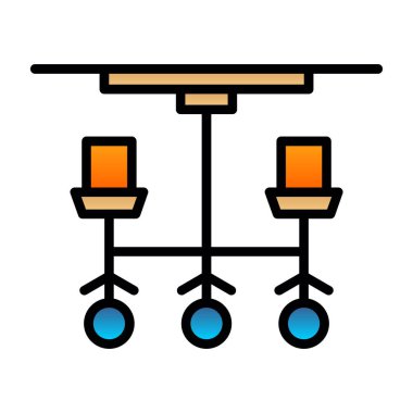 Bir salıncak simgesinin vektör illüstrasyonu