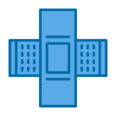 Hastane bina izole simge vektör çizim