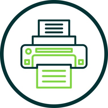  yazıcı web simgesi basit illüstrasyon