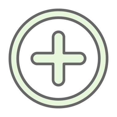 Artı işaret simgesi, vektör illüstrasyonu