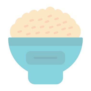 Tavuk ikonlu kase, vektör çizimi