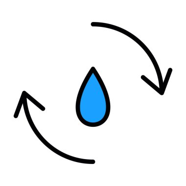 damla su damlası vektör illüstrasyonu