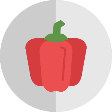 çan biberi simgesi, vektör illüstrasyonu