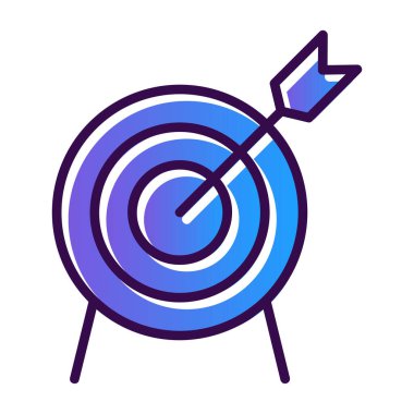 Basit düz hedef vektör çizimi