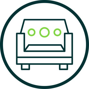 Kanepe. Web simgesi basit tasarım