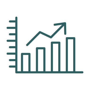 iş grafiği simgesi, vektör illüstrasyonu basit tasarım