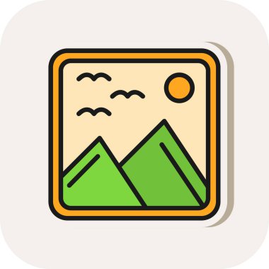 resim simgesi, vektör illüstrasyonu basit tasarım