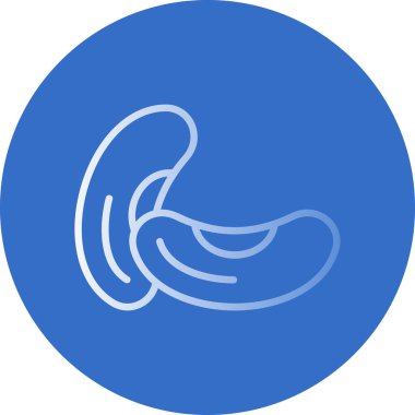 İnsan anatomisi simgesinin vektör illüstrasyonu