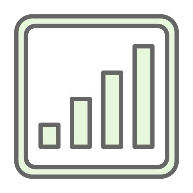 Bar çizelgesi. Web simgesi vektör illüstrasyonu