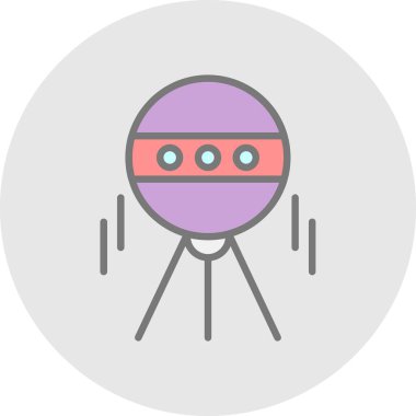 Modern b 'nin vektör illüstrasyonu uzaylı simgesinden yoksun