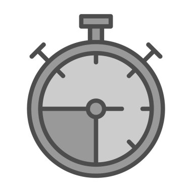 Kronometre simgesi web basit illüstrasyon