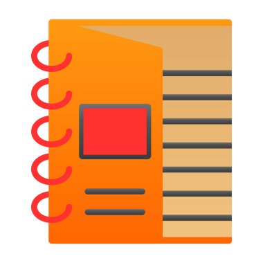  düz Defter simgesi vektör çizimi