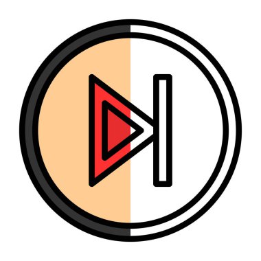 video simgesi vektör illüstrasyonu