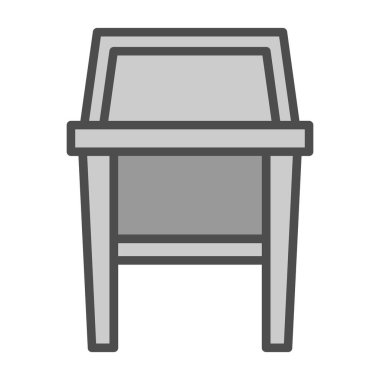 Tabure logosu simgesi, vektör illüstrasyonu 