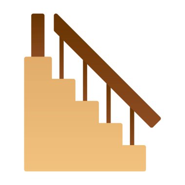 merdiven vektör düz simgesi 