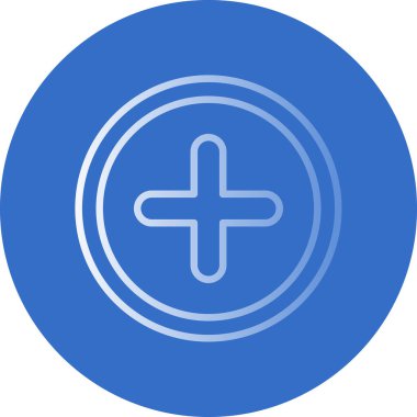 Artı işaret simgesi, vektör illüstrasyonu