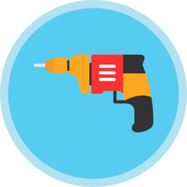 Modern matkap simgesinin vektör illüstrasyonu