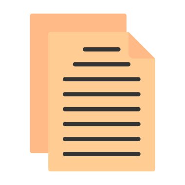 Belge. Web simgesi basit tasarım