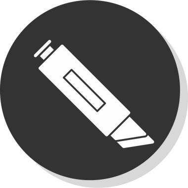 Cutter ağ simgesi vektör illüstrasyonu