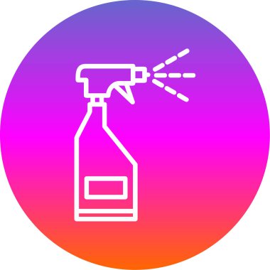 sprey şişe kutsal kişilerin resmi, vektör çizim