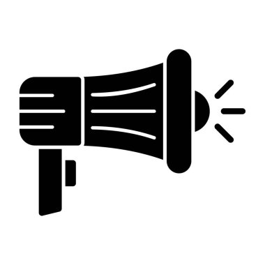 megafon simgesi, kampanya konsepti vektör illüstrasyonu