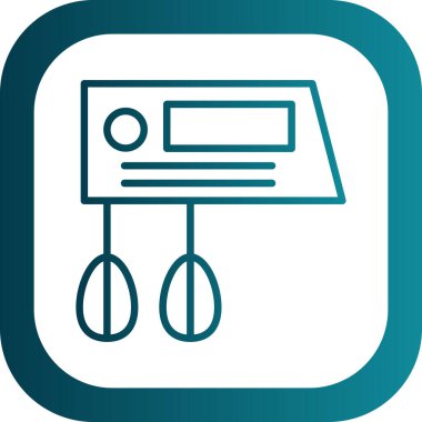 Karıştırıcı. Web simgesi basit illüstrasyon                