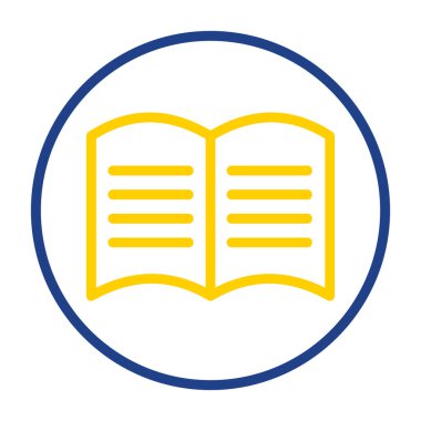 El kitabı simgesi vektör illüstrasyonu