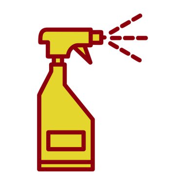 sprey şişe kutsal kişilerin resmi, vektör çizim