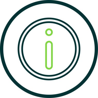 Basit bilgi işareti simgesi, vektör illüstrasyonu