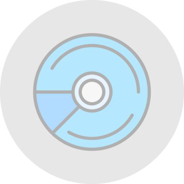 CD mi? Web simgesi basit illüstrasyon