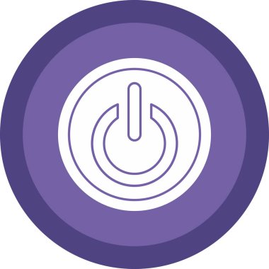 Güç düğmesi. Web simgesi vektör illüstrasyonu 